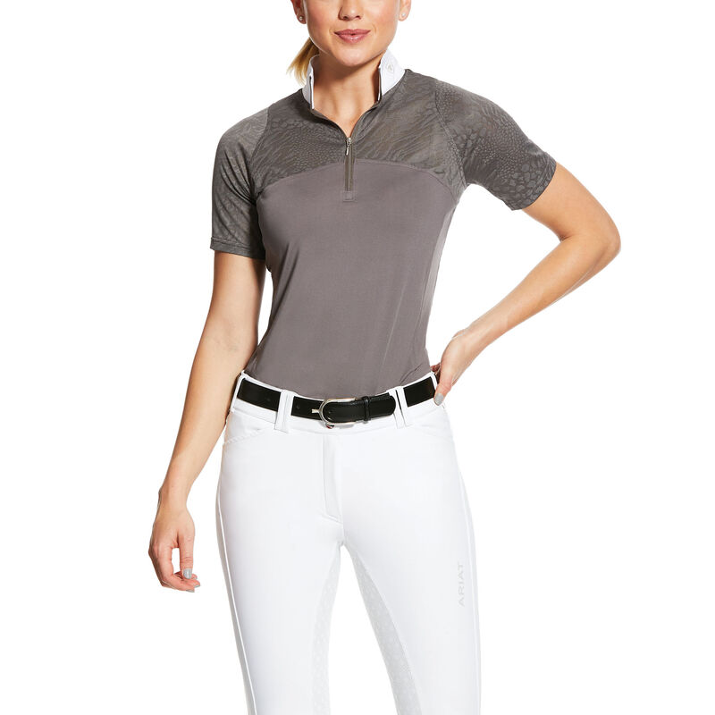 Ariat English: Airway Show Camisa Mujer - Gris (IQPXG8237)